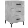 vidaXL Table de chevet gris béton 40x40x66 cm bois d'ingénierie