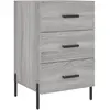 vidaXL Table de chevet sonoma gris 40x40x66 cm bois d'ingénierie