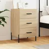 vidaXL Table de chevet chêne sonoma 40x40x66 cm bois d'ingénierie