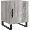 vidaXL Tables de chevet 2 pcs sonoma gris 40x40x50cm bois d'ingénierie