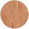 vidaXL Dessus de table Ø60x2,5 cm rond bois massif de hêtre