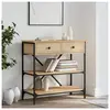 vidaXL Table console chêne sonoma 75x34,5x75 cm bois d'ingénierie
