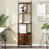 vidaXL Bibliothèque avec porte chêne fumé 44,5x30x154,5 cm