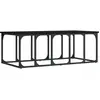 vidaXL Table basse noir 100x50x35,5 cm bois d'ingénierie