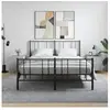 vidaXL Tables de chevet 2 pcs gris béton 40x40x50 cm bois d’ingénierie