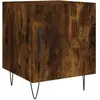 vidaXL Table de chevet chêne fumé 40x40x50 cm bois d'ingénierie