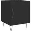 vidaXL Tables de chevet 2 pcs noir 40x40x50 cm bois d’ingénierie