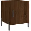 vidaXL Tables de chevet 2pcs chêne marron 40x40x50cm bois d'ingénierie