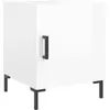 vidaXL Tables de chevet 2 pcs blanc brillant 40x40x50 cm