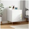 vidaXL Table de chevet blanc 40x40x50 cm bois d’ingénierie