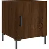 vidaXL Tables de chevet 2pcs chêne marron 40x40x50cm bois d'ingénierie