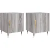vidaXL Tables de chevet 2 pcs sonoma gris 40x40x50cm bois d'ingénierie