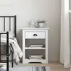 vidaXL Table de chevet BODO blanc 53x38,5x66 cm bois de pin massif