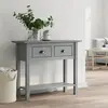 vidaXL Table console BODO gris 90x34,5x73 cm bois de pin massif