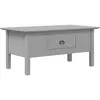 vidaXL Table basse BODO gris 100x55x45 cm bois de pin massif