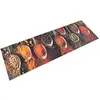 vidaXL Tapis de cuisine lavable impression cuillère épices 60x180 cm