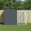 vidaXL Niche pour chien avec cour anthracite 214x253x181 cm