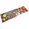 vidaXL Tapis de cuisine lavable impression légumes 45x150 cm velours