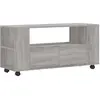 vidaXL Meuble TV sonoma gris 102x34,5x43 cm bois d'ingénierie