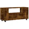 vidaXL Meuble TV chêne fumé 102x34,5x43 cm bois d'ingénierie