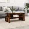 vidaXL Vidaxl Table Basse Chêne Fumé 90x55x42,5 Cm Bois D'ingénierie