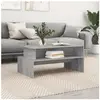 vidaXL Table basse sonoma gris 90x55x42,5 cm bois d'ingénierie