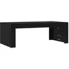 vidaXL Table basse noir 102x50x36 cm bois d'ingénierie