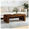vidaXL Table basse chêne fumé 102x50x36 cm bois d'ingénierie 823371