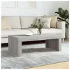 vidaXL Table basse sonoma gris 102x50x36 cm bois d'ingénierie