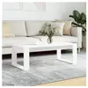 vidaXL Table basse blanc 102x50x35 cm bois d'ingénierie