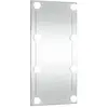 vidaXL Miroir mural avec lumières LED 30x60 cm verre rectangulaire