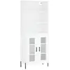 vidaXL Buffet haut Blanc 69,5x34x180 cm Bois d'ingénierie