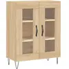 vidaXL Buffet haut Chêne sonoma 69,5x34x180 cm Bois d'ingénierie