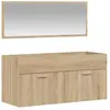 vidaXL Armoire de bain avec miroir chêne sonoma bois d'ingénierie
