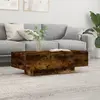 vidaXL Table basse chêne fumé 100x49,5x31 cm bois d'ingénierie