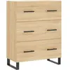 vidaXL Buffet haut Chêne sonoma 69,5x34x180 cm Bois d'ingénierie