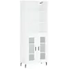 vidaXL Buffet haut Blanc 69,5x34x180 cm Bois d'ingénierie