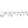 vidaXL Meuble TV blanc 150x36x30 cm bois d'ingénierie