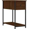 vidaXL Table de chevet chêne marron 30x60x60 cm bois d'ingénierie