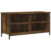 vidaXL Meuble TV Chêne fumé 100x40x50 cm Bois d'ingénierie