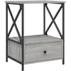 vidaXL Tables de chevet 2 pcs sonoma gris 50x41x65 cm bois ingénierie