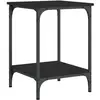 vidaXL Table basse noir 40x40x55 cm bois d'ingénierie