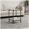 vidaXL Table basse sonoma gris 40x40x55 cm bois d'ingénierie