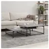 vidaXL Tables basses gigognes 2 pcs sonoma gris bois d'ingénierie
