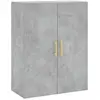 vidaXL Armoire murale gris béton 69,5x34x90 cm