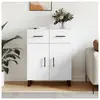 vidaXL Buffet blanc 69,5x34x90 cm bois d'ingénierie