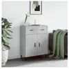 vidaXL Buffet gris béton 69,5x34x90 cm bois d'ingénierie