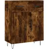 vidaXL Buffet chêne fumé 69,5x34x90 cm bois d'ingénierie