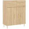 vidaXL Buffet chêne sonoma 69,5x34x90 cm bois d'ingénierie