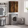 vidaXL Armoire murale chêne fumé 69,5x34x90 cm